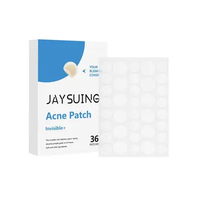 JAYSUING Unsichtbare wasserfeste Hydrokolloid-Pickelpflaster, dünn, transparent, rund - 5