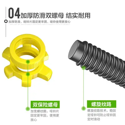 Rubber-coated dumbbell and kettlebell set