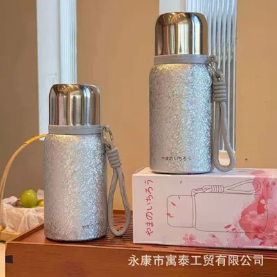 Titanbeschichteter Isolierbecher mit großem Fassungsvermögen und Tee-Wasser-Trennung - 5