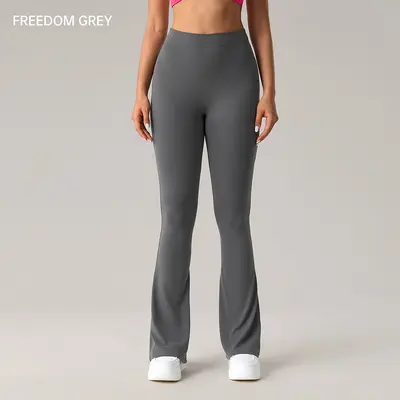 Damen-Yoga-Schlaghose, hohe Taille, Po-Lifting, DCK014 - 13