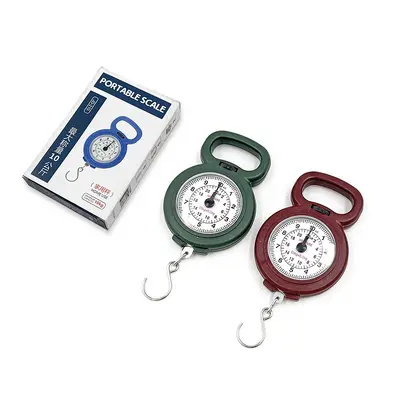 Portable mechanical spring scale, 10kg capacity