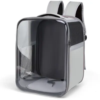 Portable Transparent Breathable Cat Carrier Backpack - 8