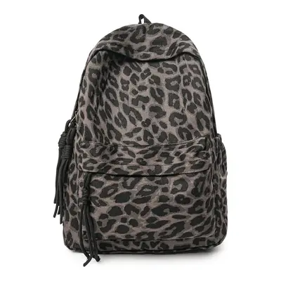 Leopard Print Backpack, Large Capacity Travel and College Bag - 7