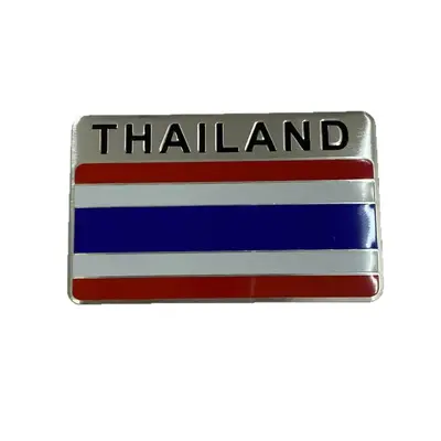 3D-Thailand-Flaggen-Emblem aus Aluminiumlegierung für Autokarosserie