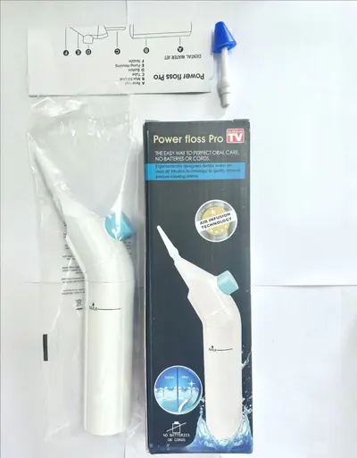Portable Manual Water Flosser, Curved Design - 11
