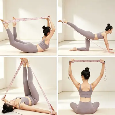 Açık Omuzlu Fitness Direnç Bandı, Kalça ve Bacak Şekillendirici - 4
