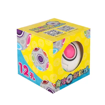 Moyu Cultural Rainbow Ball Cube Irregular Children's Educational Intelligence Toy Stress Relief Creative Finger 20-Hole Toy - 8