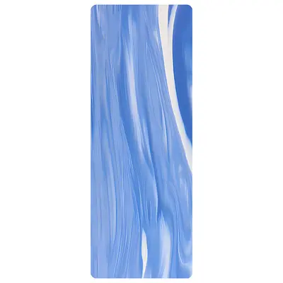 Breite faltbare rutschfeste Yogamatte in weicher Wildleder-Optik - 11