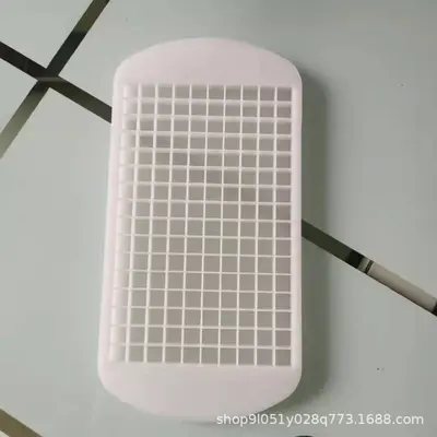 Lebensmittelqualität 160 Gitter 1 cm kleine quadratische Silikon-Eiswürfelform Haus leicht zu reinigen Brucheis-Eiswürfelform - 13