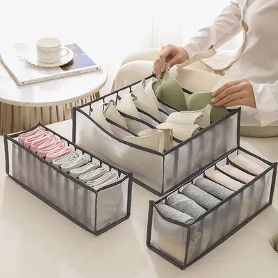 Underwear storage box drawer organizer dividers bras panties socks