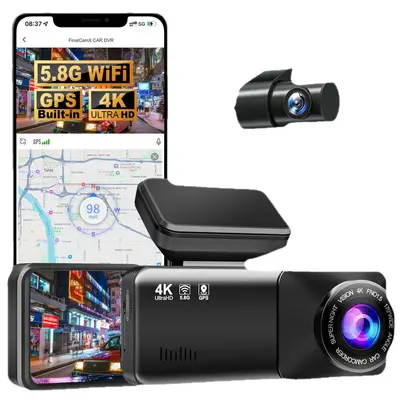 2026 Popular Temu Cross-Border 4K Front and Rear 1K Dual Recording 170° HD Night Vision Dash Cam 5G WiFi - 5