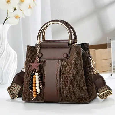 Women's Light Luxury Shoulder Bag, Korean Style Commuter