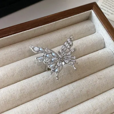 Zircon geometric open ring index finger lightweight luxury - 10