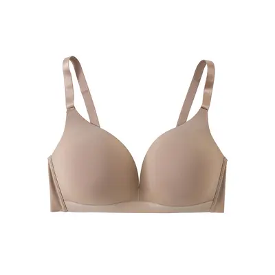 Plus size seamless push-up bra with steel ring - 8