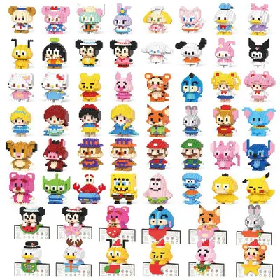 Cartoon Character Micro Building Blocks - 7