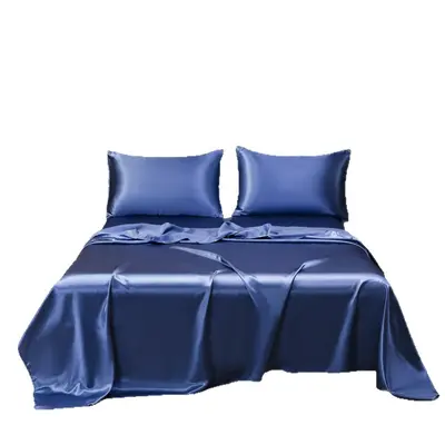 Satin-Bettlaken-Set, vierteilig, Imitations-Seide - 6