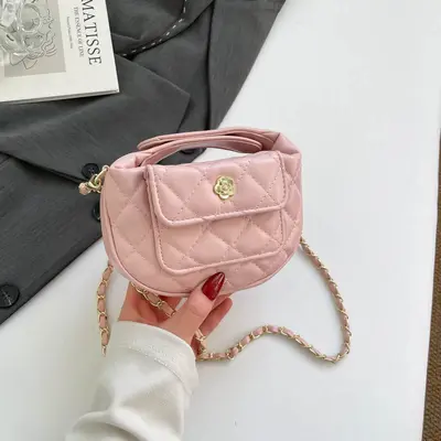 Women's PU Handbag with Diamond Quilted Pattern, Single Shoulder Crossbody Bag 2025 - 10