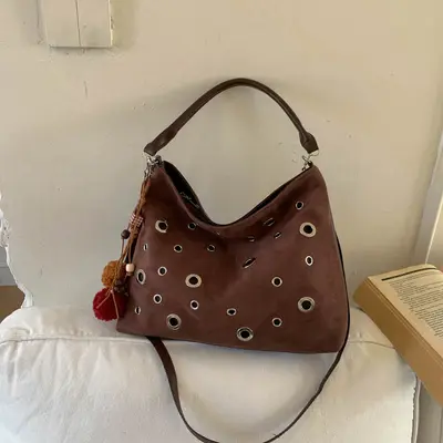 Large Capacity Women's Tote Bag with Crossbody Strap - 8