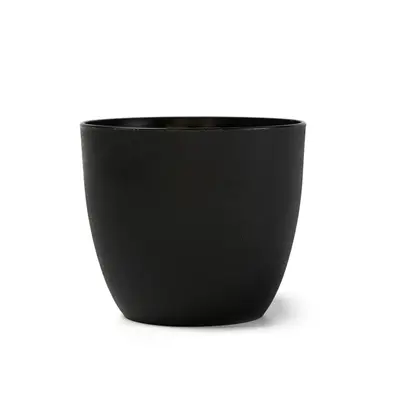 Large Thick Plastic Flower Pot, Frosted Finish, for Home and Garden Plants - 8