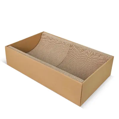 Corrugated Cat Scratching Board, U-Shaped Concave Cat Bed