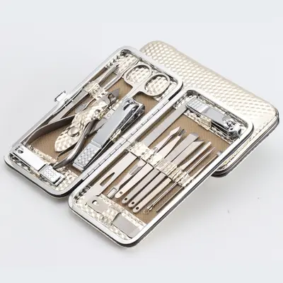 Nail clipper set, 8-19 pieces manicure tools - 12
