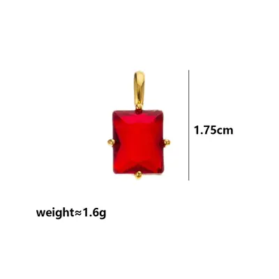 Geometrik burç taşı kolye, çintamani ayarı, zirkon - 7