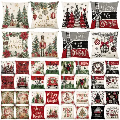 Doldurulmamış, sınır ötesi, lüks Noel yastık kılıfı, polyester başucu minderi, Amazon yeni ürün, kanepe minderi toptan satış