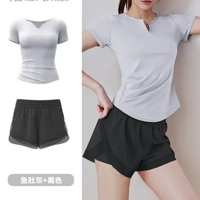 2025年春夏季新款瑜伽套装透气跑步健身运动训练瑜伽服女