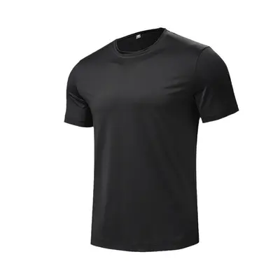 Erkek Hızlı Kuruyan Nefes Alabilen Kısa Kollu Spor Tişört Fitness Antrenman Koşu Tişörtü