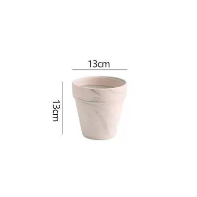 Red Clay Ceramic Flowerpot for Succulents, Water-Permeable - 9
