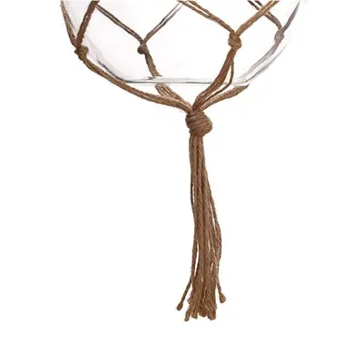Woven Hanging Planter Basket, Hemp Rope, Indoor and Outdoor - 6