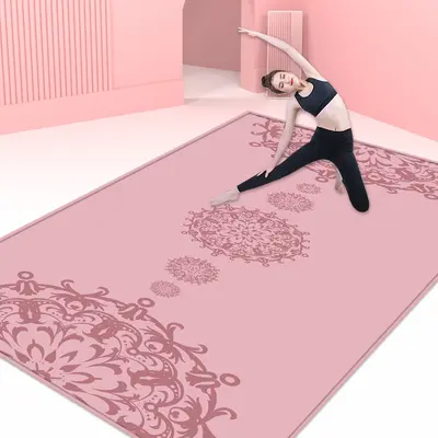 Yoga matı 2024 yeni aerobik atlama matı erkek ve kadın dans pisti matı fitness matı kaymaz ev yoga matı toptan - 7