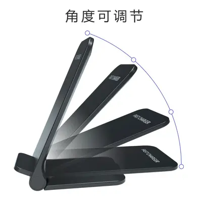 Foldable Q740 Wireless Charger, 15W, Desktop Phone Stand, Dual Coil