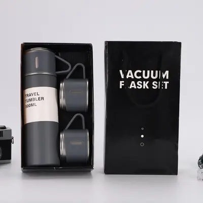 304er Edelstahl-Vakuumbecher, Geschenkset mit drei Deckeln - 7