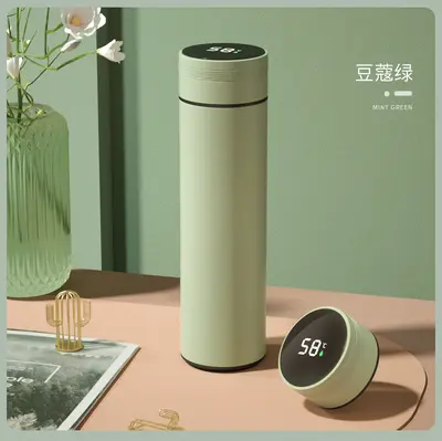 Smart 304 Stainless Steel Insulated Cup with Temperature Display, Portable Tea Cup - 3