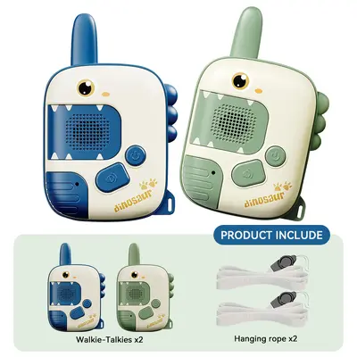 Kinder-Walkie-Talkie-Spielzeug, Dinosaurier- und Einhorn-Design - 8