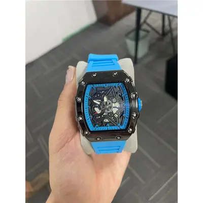Richa Fass-förmige Herrenuhr Kuvarz mit Leuchtzeigern - 10