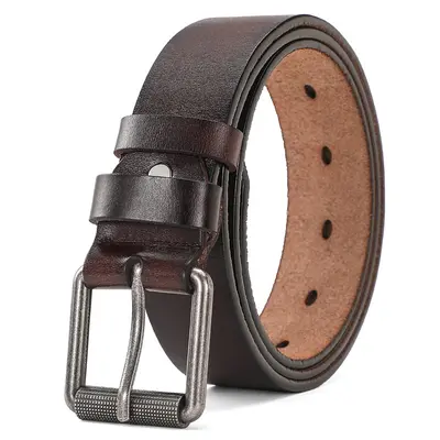 Sınır Ötesi Doğrudan Tedarik Erkek Deri Kemeri Erkek İş Iğne Toka Deri Kemeri Vintage Rahat Deri Bel Kemeri Deri Kemeri