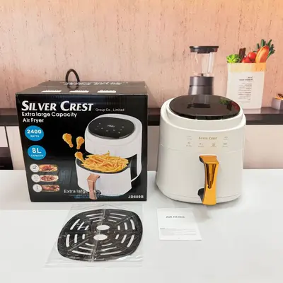 8L Hava Fritözü Çok Fonksiyonlu Akıllı Dokunmatik Ekranlı Fırın Büyük Kapasiteli Hava Fritözü Elektrikli Fritöz Patates Kızartma Makinesi - 10