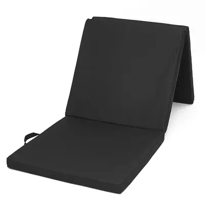 Üç Katlanır Kalın Kaymaz Yoga Matı 10 mm Taşınabilir Fitness ve Dans Matı - 5