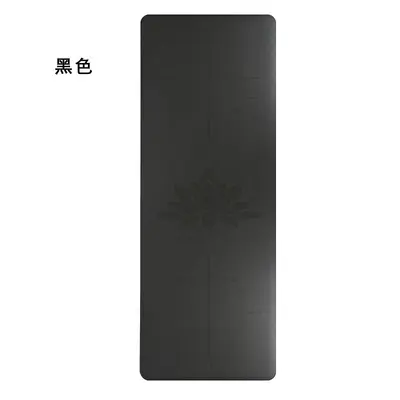 Natural Rubber Yoga Mat with Alignment Lines, Non-Slip PU - 7