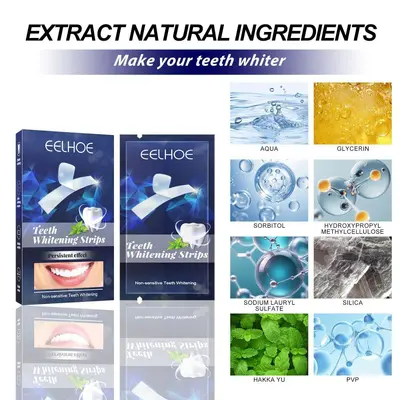 EELHOE 焕白牙贴呵护牙贴片去渍白牙齿亮白清洁牙垢牙渍烟牙提亮