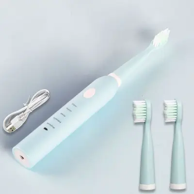 Soft-Bristle Electric Toothbrush, Rechargeable, Waterproof, Portable - 10