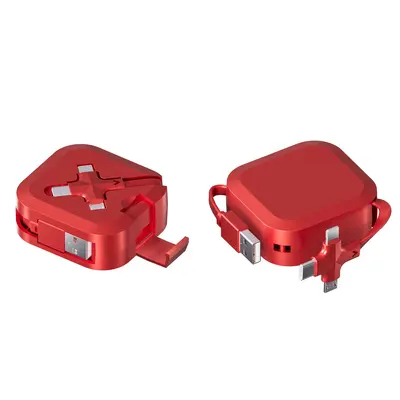 Ladekabel 3 in 1 mit Logo-Druck auf dem Ständer, kompatibel mit 15 USB-C-Geschenken, benutzerdefiniertes 3-in-1-Ladekabel, Schnellladevorrichtung - 6