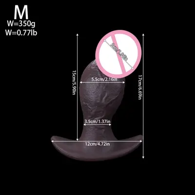 Mushroom-Head Oversized Silicone Realistic Dildo Adult Sex Toy - 12
