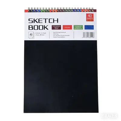 A4 Spiral Sketchbook, Thick Drawing Paper, Professional