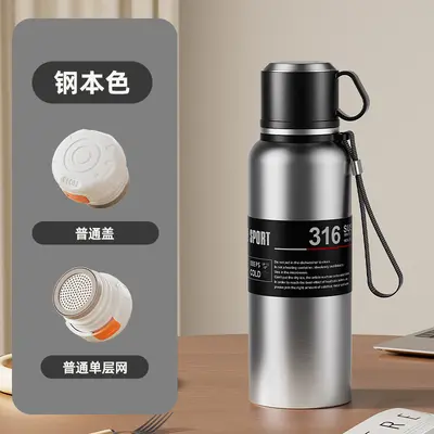 Haodi Paslanmaz Çelik Termos Matara, 500 ml Büyük Kapasiteli Spor Şişesi - 11