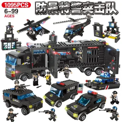 SWAT Building Blocks Compatible with LEGO Military Sets - 8