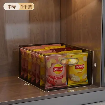 Schreibtisch-Organizer Box Kunststoff-Aufbewahrungsbox transparent Aufbewahrungskiste Ordnungsbox Spielzeugkiste Snack-Box Organizer - 7