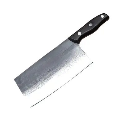 Kitchen knife set, hand-forged, stainless steel, wooden handle - 5